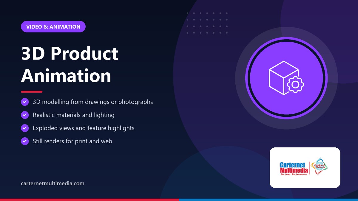 3D Product Animation - Carternet Multimedia