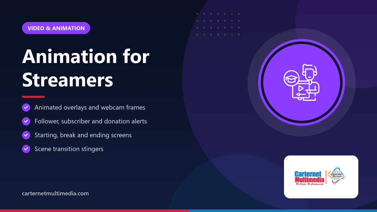 Animation for Streamers - Carternet Multimedia