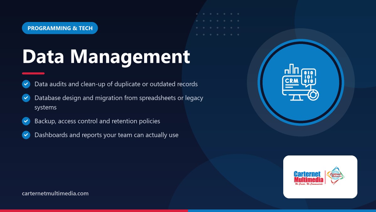 Data Management - Carternet Multimedia