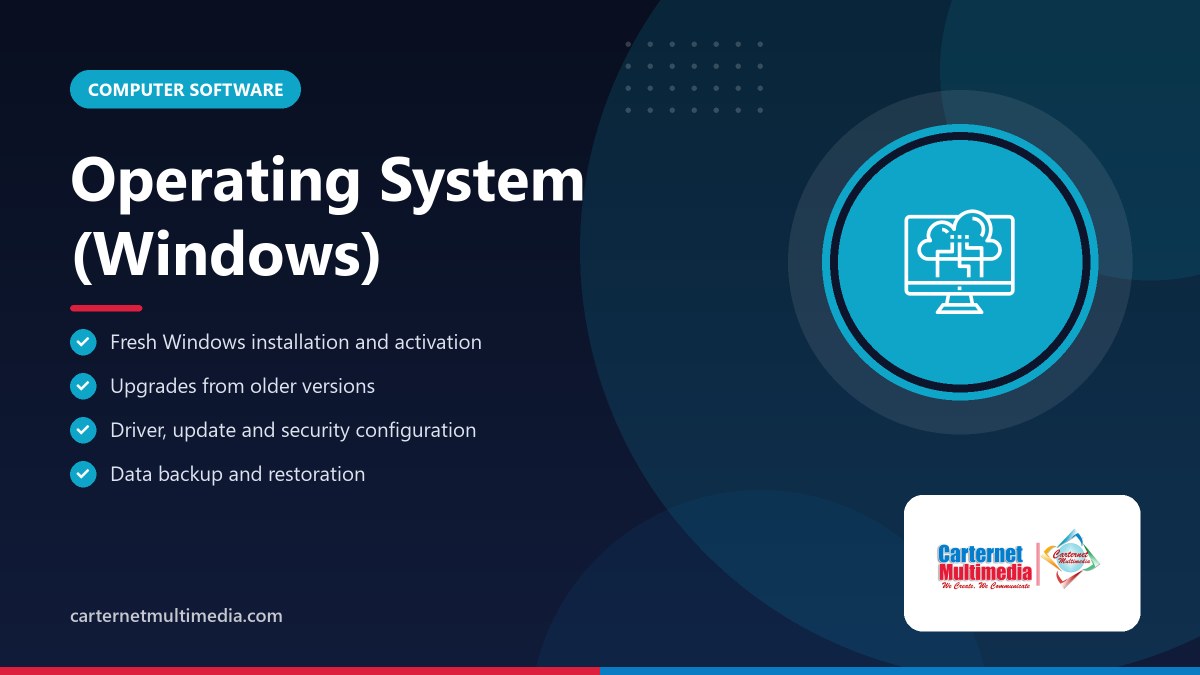 Operating System (Windows) - Carternet Multimedia