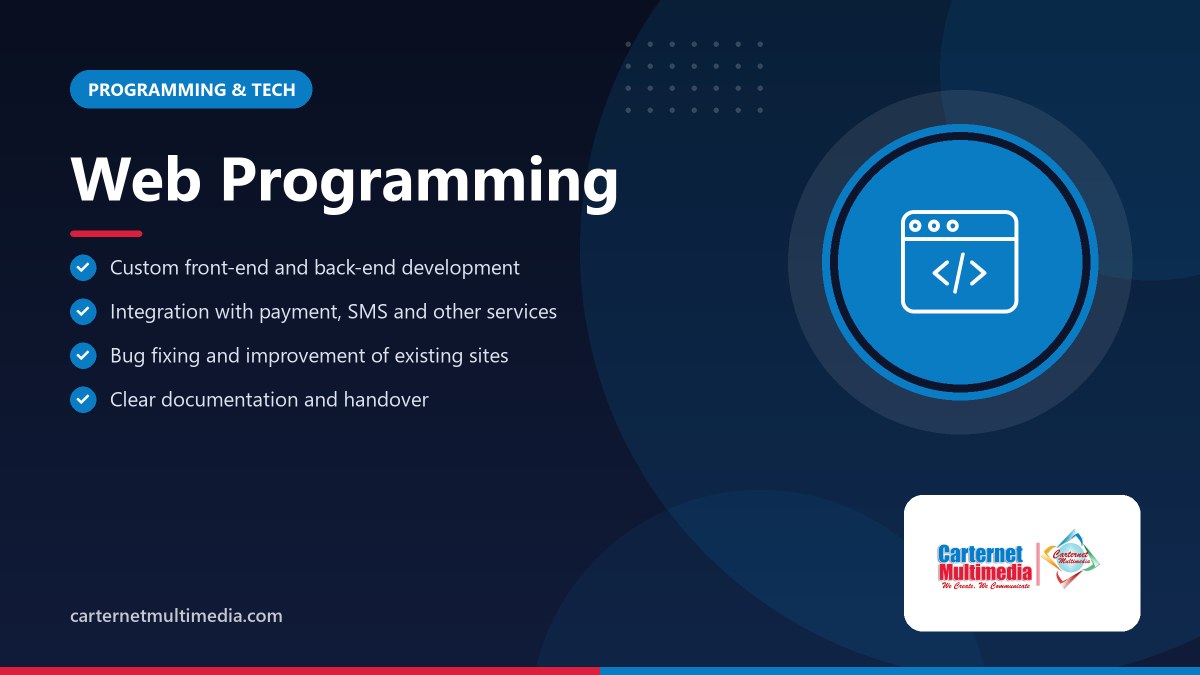 Web Programming - Carternet Multimedia